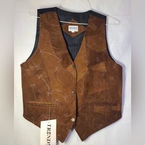 Trends C.A. Brown Leather vest